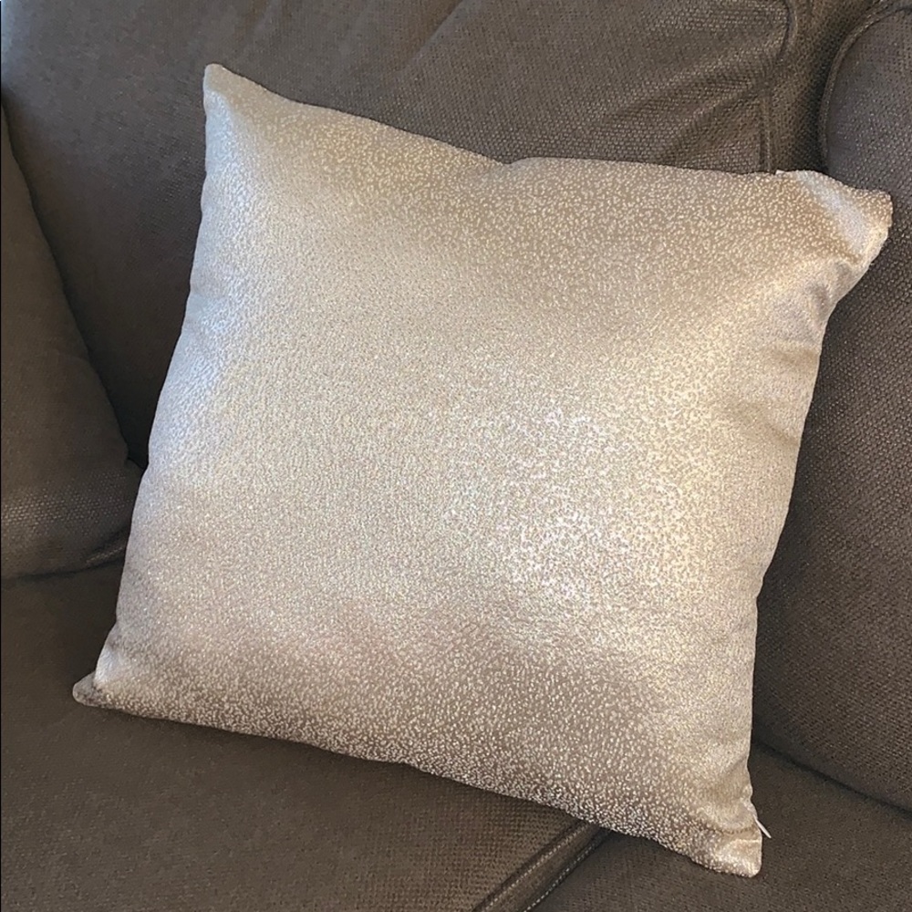 Glam & Sparkly Gold Decorative Throw Pillows x2